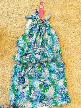 Lilly Pulitzer Shirelle skirted Romper M NWT